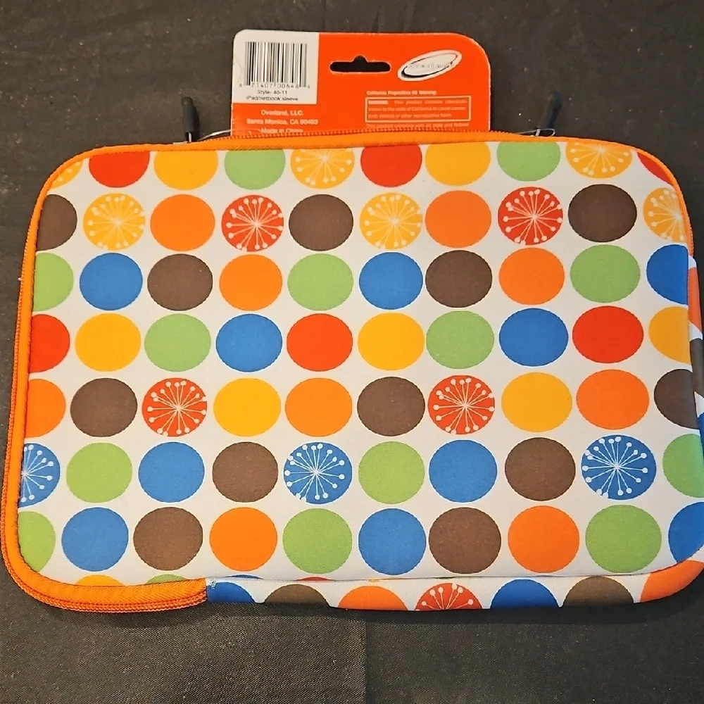 Colorful Polka Dot iPad/Netbook Sleeve - Multicolor